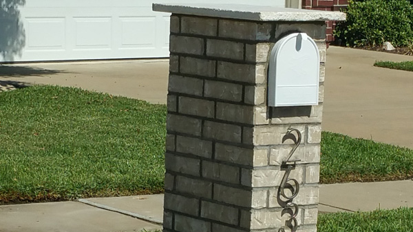 Brick/stone mail boxes